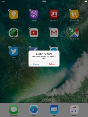 Press Delete.