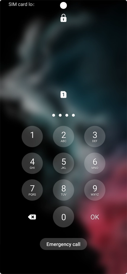 If you're asked to key in your PIN, do so and press OK.