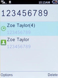 Key in the required number and press Connect to make a call.