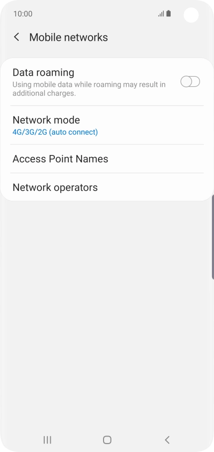 Press Access Point Names.