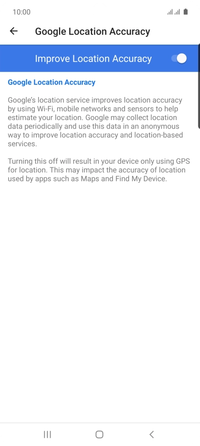 If you press the indicator next to 