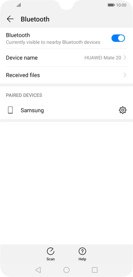 Press the Home key to return to the home screen. Press the Home key to return to the home screen.