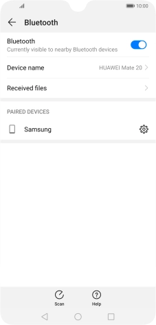 Press the Home key to return to the home screen. Press the Home key to return to the home screen.