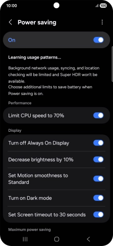 Press the Home key to return to the home screen.