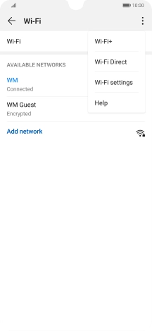 Press Wi-Fi+.