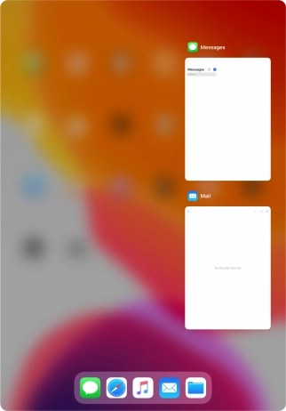Slide upwards on the required application to end it. Slide upwards on the required application to end it.