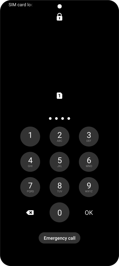 If you're asked to key in your PIN, do so and press OK.