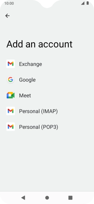Press Google.