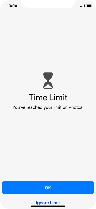 Press Ignore Limit.