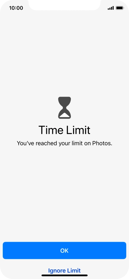 Press Ignore Limit.