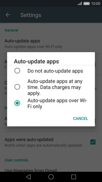 Press Do not auto-update apps to turn off the function. Press Do not auto-update apps to turn off the function.