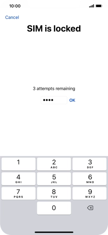 If your SIM is locked, key in your PIN and press OK. If your SIM is locked, key in your PIN and press OK.