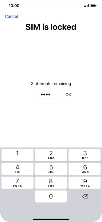 If your SIM is locked, key in your PIN and press OK. If your SIM is locked, key in your PIN and press OK.
