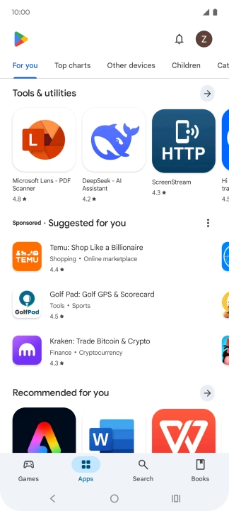 Press Search.
