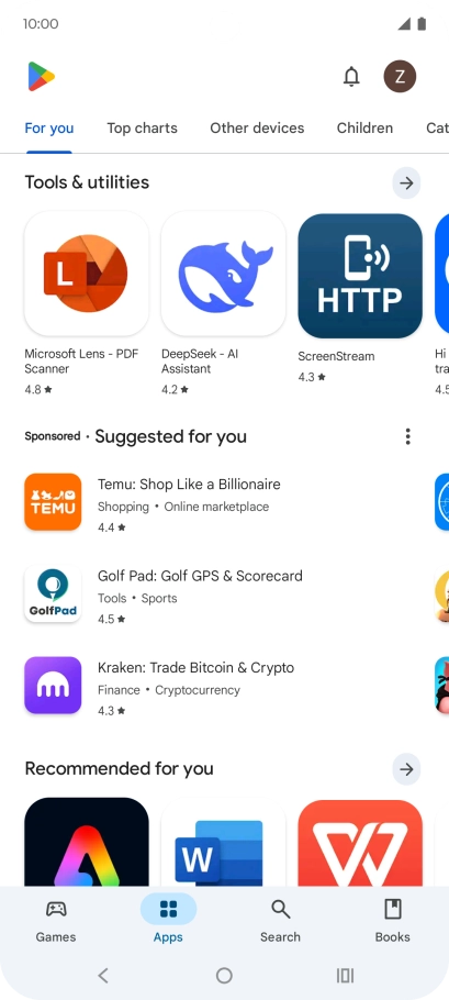 Press Search.