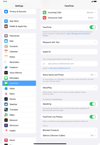 Press Blocked Contacts. Press Blocked Contacts.