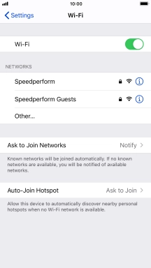 Press the required Wi-Fi network and key in the password for the Wi-Fi network. Press the required Wi-Fi network and key in the password for the Wi-Fi network.