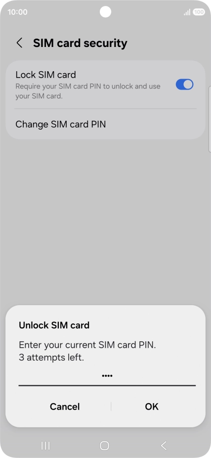 Key in your PIN and press OK. Key in your PIN and press OK.