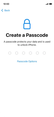 Press Passcode Options. Press Passcode Options.
