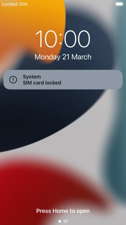 Press the Home key.