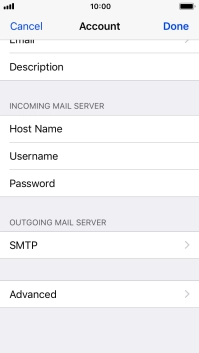 Press SMTP. Press SMTP.