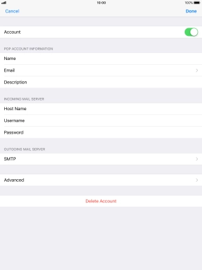 Press SMTP. Press SMTP.