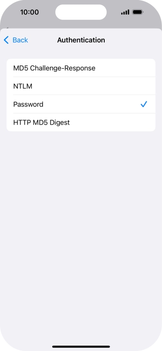 Press Password.