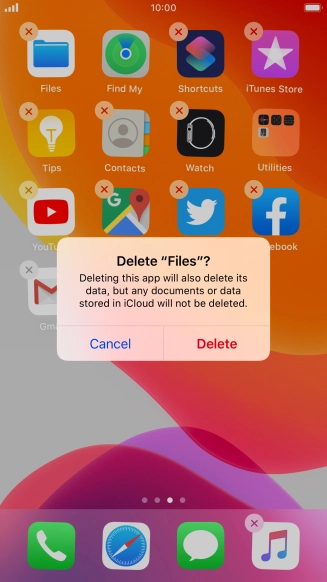 Press Delete. Press Delete.