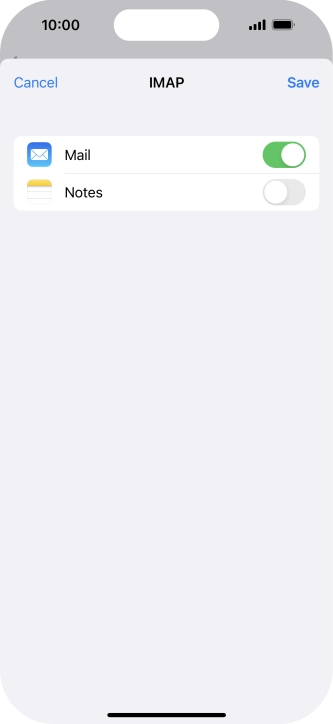 Press Save. Your email account has now been set up. To select more settings for incoming and outgoing server, proceed with the following steps. Press Save. Your email account has now been set up. To select more settings for incoming and outgoing server, proceed with the following steps.