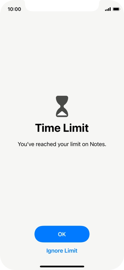Press Ignore Limit. Press Ignore Limit.