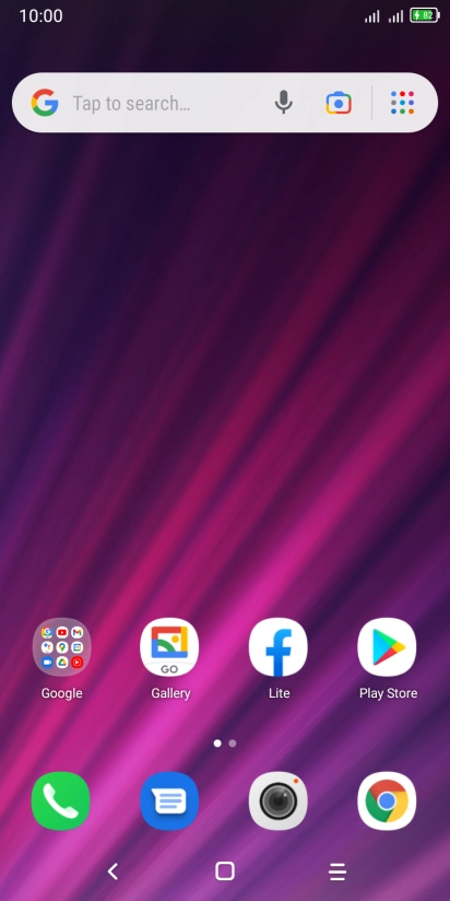 When the battery charging icon is displayed, the battery is charging. When the battery charging icon is displayed, the battery is charging.