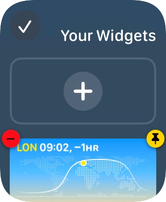 Press the confirm icon.
