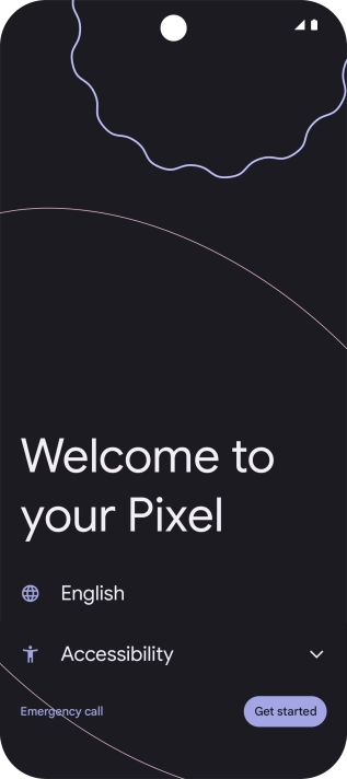 Press the field next to the language icon. Press the field next to the language icon.