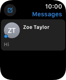 Press the required text message. Press the required text message.