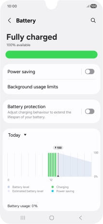 Press Power saving.