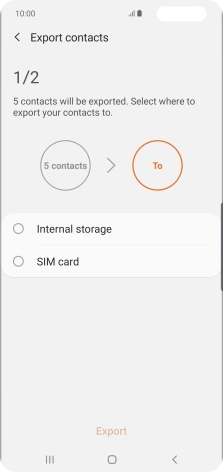 Press SIM card. Press SIM card.