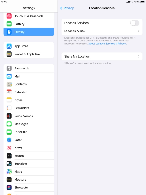 Press the indicator next to Press the indicator next to