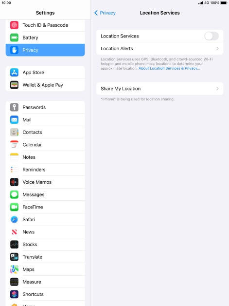 Press the indicator next to Press the indicator next to