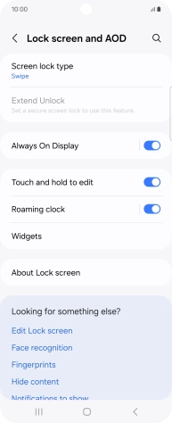 Press Screen lock type.