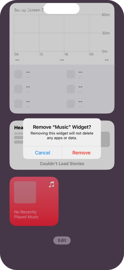 Press Remove.