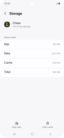Press Clear cache.
