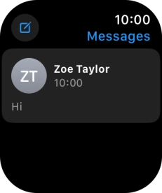 Press the required text message.