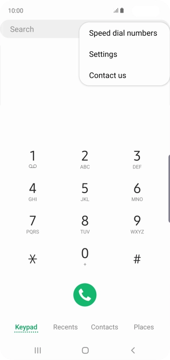Press Settings.