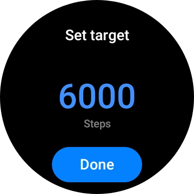 Slide your finger up or down on the screen to select the required goal. Slide your finger up or down on the screen to select the required goal.