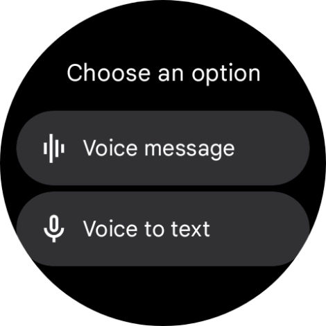 Press the required setting and follow the instructions on the screen to record and send the required reply.