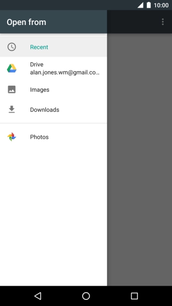 Press Images and go to the required folder.