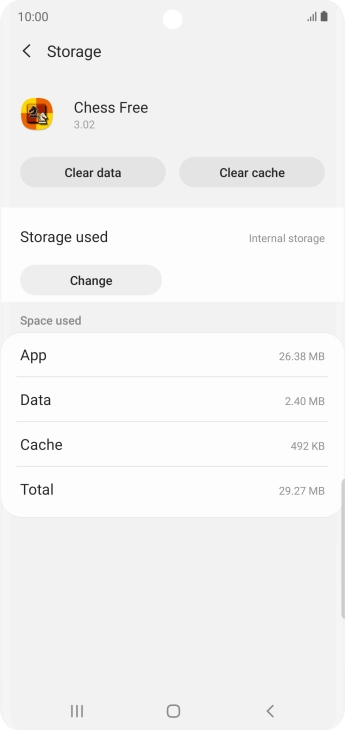 Press Clear cache.