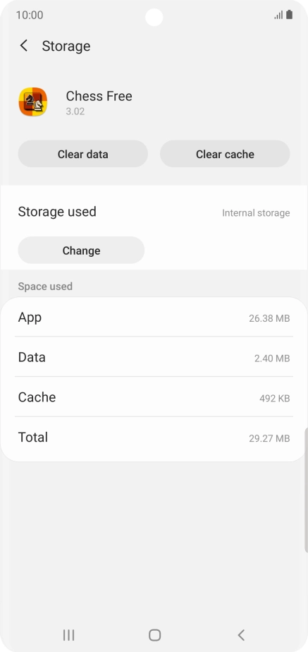 Press Clear cache.