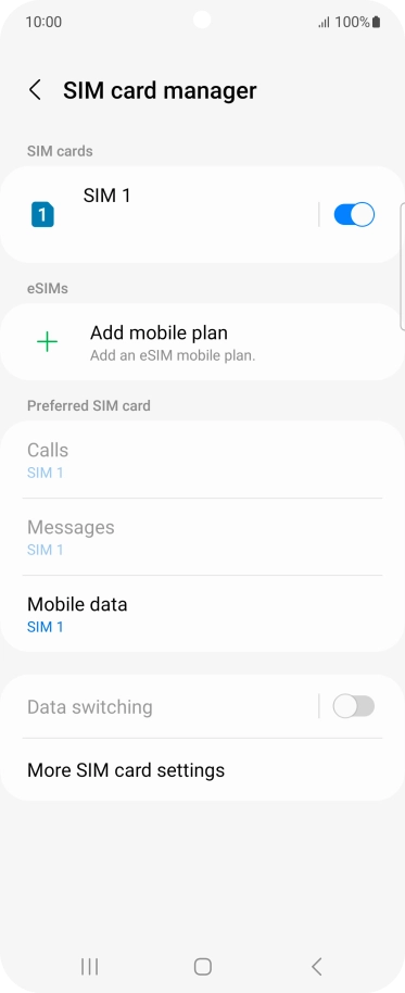 Press Add mobile plan. Press Add mobile plan.
