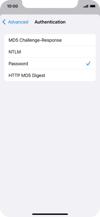 Press Password.